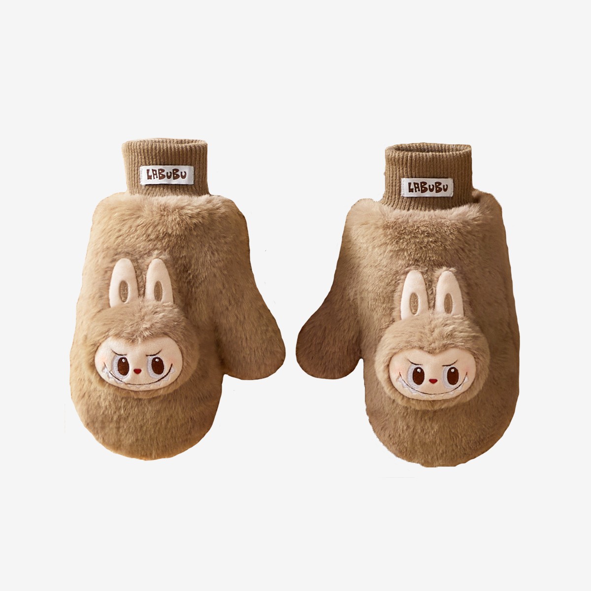 Warm Fluffy Holiday Series- Labubu Plush Gloves