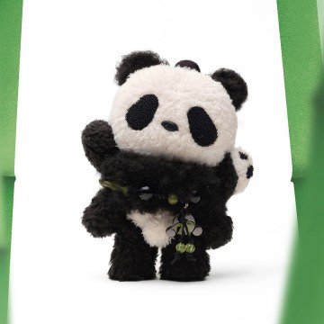 Skullpanda Lazy Panda Plush Doll Pendant - Image 2