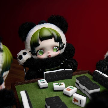 Skullpanda Lazy Panda Plush Doll Pendant - Image 6
