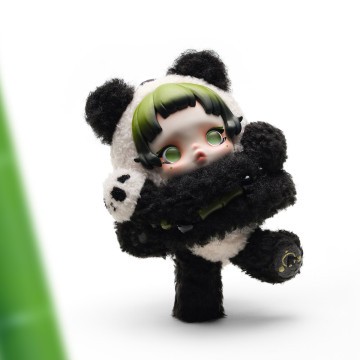 Skullpanda Lazy Panda Plush Doll Pendant - Image 4
