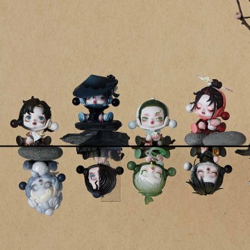 SKULLPANDA The Ink Plum Blossom Series Figures - Image 5